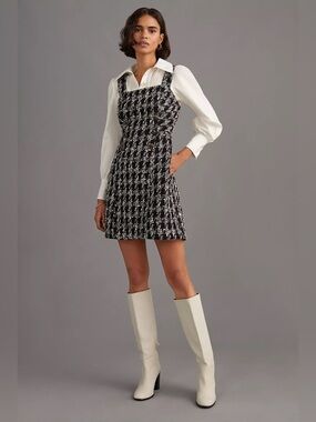 Anthropologie Maeve Tweed Mini Dress , sz : 12